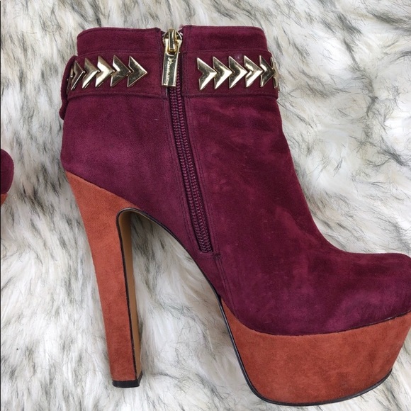 H By Halston Mollie Platform Color Block Booties - Picture 4 of 5
